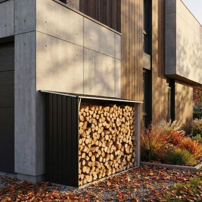 5. DOMEK OGRODOWY DREWUTNIA SKŁADZIK STALOWY 217x83x154CM