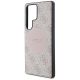 6. Etui Guess 4G Round Patch Classic Logo MagSafe do Samsung Galaxy S25 Ultra różowy