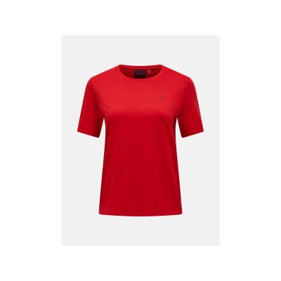 Koszulka damska PEAK PERFORMANCE W Explore Graphic Tee kolor czerwony