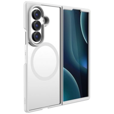 2. Etui UNIQ Veren AF Magclick Charging na Samsung Galaxy Z Flip 8 - białe