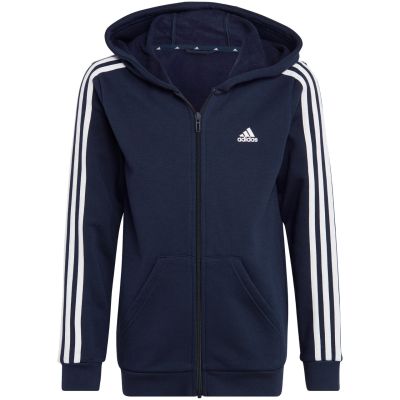 9. Bluza adidas Essentials 3-Stripes Fleece Full-Zip Hoodie Jr IC0600