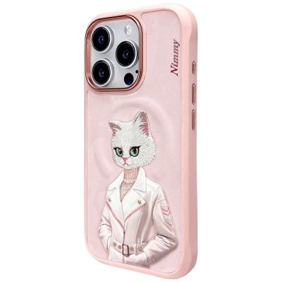 2. Etui Nimmy Magnetic fashion cute pet MagSafe na iPhone 16 Pro - różowe