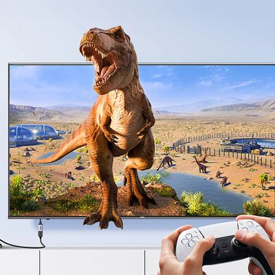 5. Kabel Ugreen HD165 HDMI (męski) / HDMI (żeński) 8K 0.15m - szary