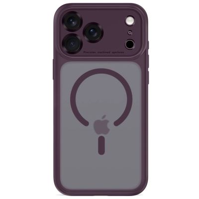 3. Etui Tech-Protect MagPeak MagSafe CC na iPhone 18 Pro Max / 17 Pro Max - dark cherry  matowe