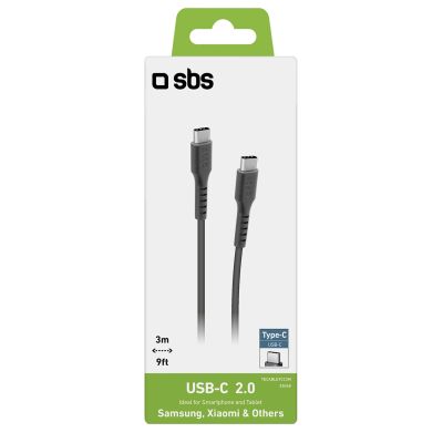2. Kabel SBS TECABLETCC3M USB-C - USB-C 3m - czarny