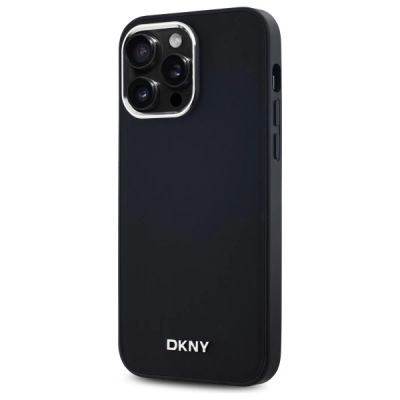 2. Etui DKNY Plain Logo MagSafe na iPhone 14 Pro Max - czarne
