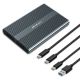 3. Qoltec Obudowa | kieszeń na dysk M.2 SSD | SATA | NVMe | USB-C | DUAL 2 x 2TB