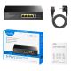 6. Cudy GS1005PTS1 łącza sieciowe Gigabit Ethernet (10/100/1000) Obsługa PoE Czarny
