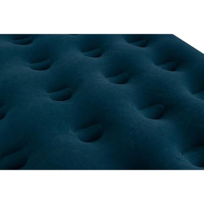 27. MATERAC FLOKOWANY 2-OSOBOWY Z WBUDOWANĄ POMPKĄ NOŻNĄ 191x137x22CM 24131