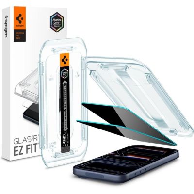 20. Szkło hartowane Spigen Glas.tR EZ Fit Privacy na iPhone 16 Pro / 17 / 17 Pro - 2 szt.