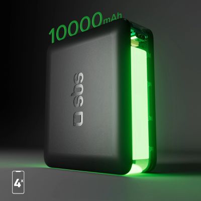 7. Powerbank SBS TEBB10000HDPD20K 10000 mAh z Power Delivery - czarny