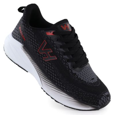 Półbuty sportowe męskie lekkie czarne Vanhorn YW27308BK2