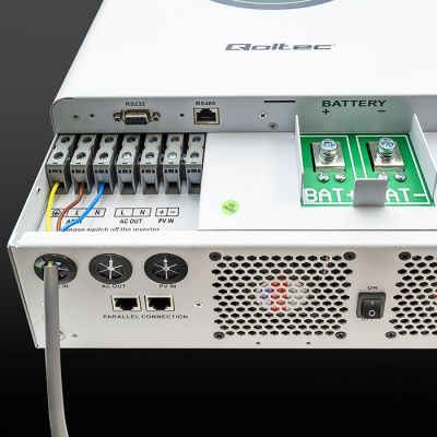 6. Modularny hybrydowy inwerter solarny Off-Grid 6.2kVA 6.2kW 120A MPPT 12 jednostek BMS Sinus opcja Wi-Fi Power Factor 1.0