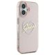 4. Etui Guess IML Heart na iPhone 16 - różowe