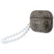 3. Etui Guess 4G Pearl Strap na AirPods Pro 3 - brązowe