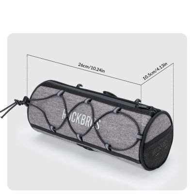 7. Torba na kierownicę 1,5L Rockbros TL002 ROAD TO SKY wodoodporna – szara