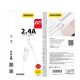 10. Dudao przewód kabel USB / Lightning 2.4A 1m biały (L4L 1m white)