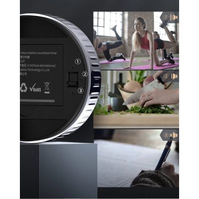 14. Baseus Heyo obrotowy minutnik czasomierz elektroniczny timer czarny (ACDJS-01)