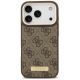 3. Etui Guess 4G Logo Plate MagSafe na iPhone 17 Pro - brązowe