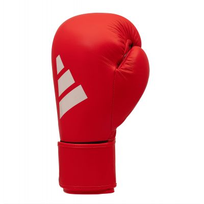 10. Rękawice boskerskie skórzane Adidas SPEED 175 czerwone