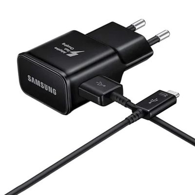 Ładowarka sieciowa Samsung EP-TA200EBE USB-A 15W z kablem EP-DR140ABE USB-A - USB-C (OOB Bulk - opakowanie zastępcze) - czarna