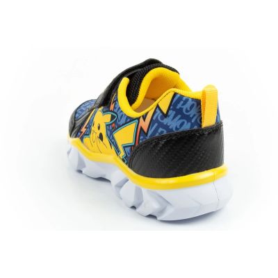 5. Leomil buty sportowe dziecięce sneakersy Pokemon lekkie na rzep LED czarne żółte
