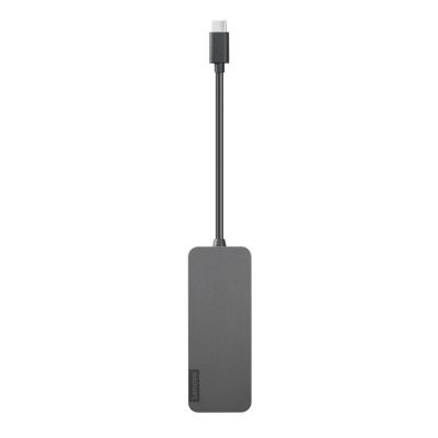 Lenovo 4X90X21427 huby i koncentratory USB 3.2 Gen 2 (3.1 Gen 2) Type-C 20000 Mbit/s Szary