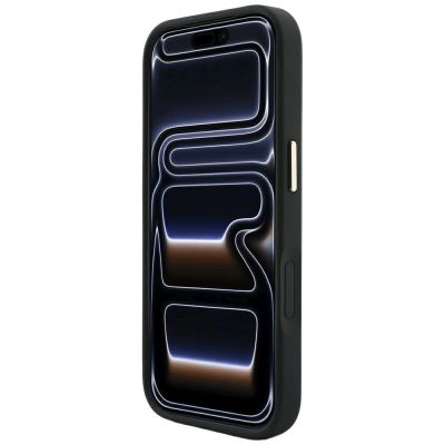 5. Etui Guess Stripe Peony 4G Logo MagSafe na iPhone 17 Pro / 18 Pro - czarne