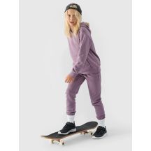 Bluza dresowa nierozpinana z kapturem dziewczęca 4F Junior 4FJWMM00TSWSF1316-51S