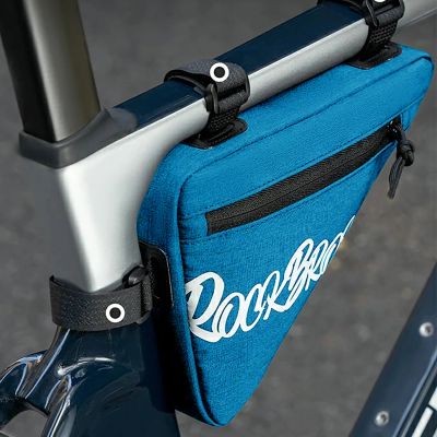 2. Torba rowerowa Rockbros G001 Flash Journey na ramę trójkątna 0.8 l - niebieska