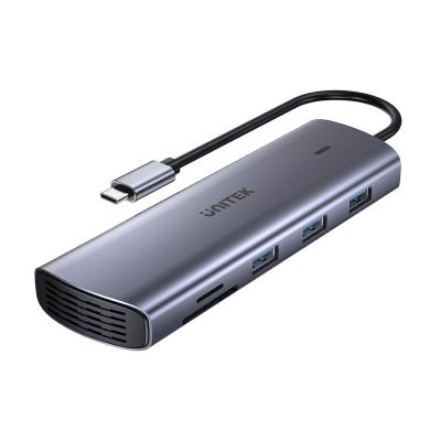 2. UNITEK HUB USB-C 9W1, HDMI, VGA, SD, RJ45, 3X USB-A, PD 100W