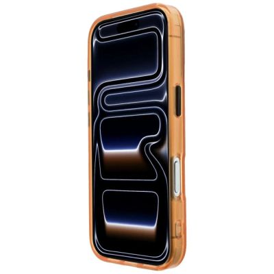 5. Etui BMW M IML Frosted Metal Logo & Trims MagSafe na iPhone 17 Pro Max / 18 Pro Max - pomarańczowe