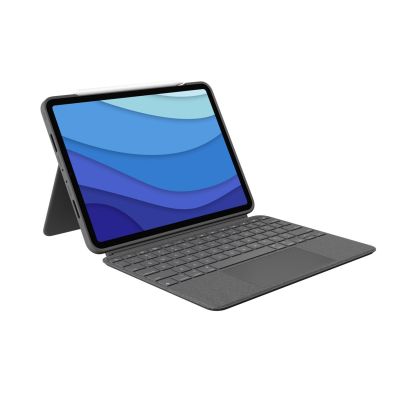 2. Logitech Combo Touch QWERTZ Niemiecki Smart Connector Szary