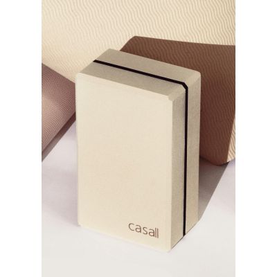 3. Klocek do jogi CASALL Yoga block bamboo brązowy