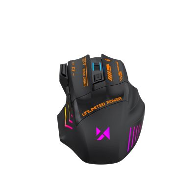 8. Mysz bezprzewodowa Wozinsky WMGB-1179 gamingowa optyczna z wbudowanym akumulatorem 3200 DPI z poświetleniem - czarna