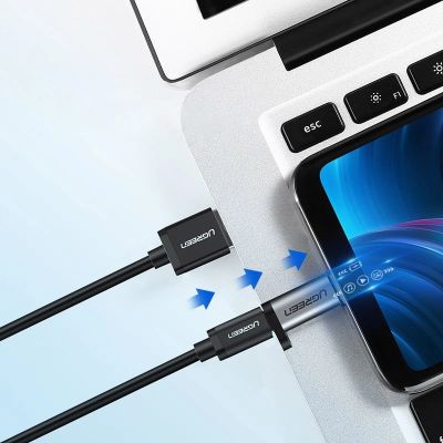 4. Ugreen adapter przejściówka z USB Typ C na micro USB szary (50590)