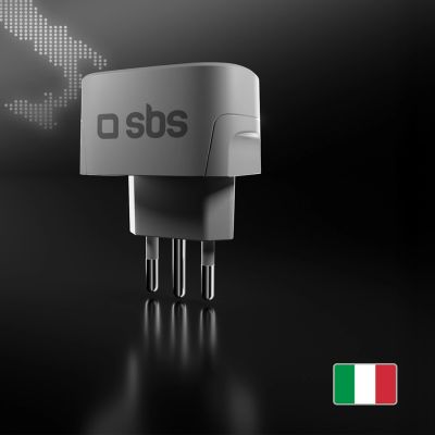 3. Adapter podróżny SBS IT - uniwersalny - biały
