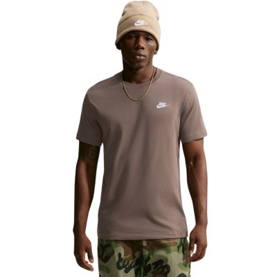Koszulka męska Nike Club Tee brązowa AR4997 274