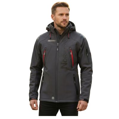 7. Kurtka softshell Geographical Norway Techno DB MEN 056 WU1060H/GN-DARK GREY
