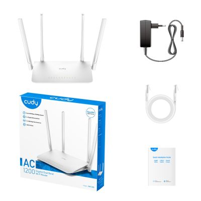 4. Router CUDY WR1300 LAN Gigabit AC1200 Dual Band WiFi Mesh