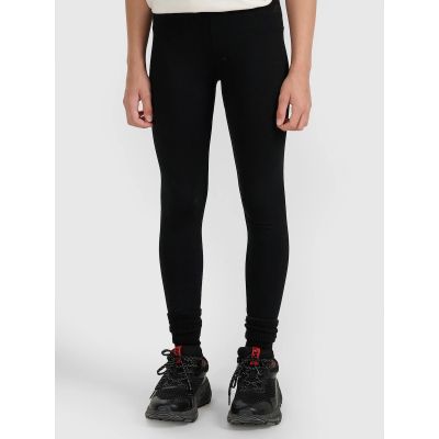 3. Legginsy dzianinowe dziewczęce 4F 4FJRAW25TTIGF291-20S