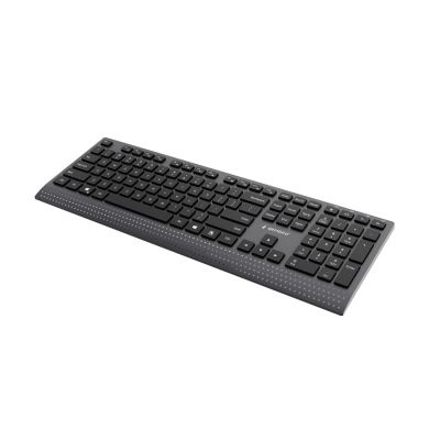 5. GEMBIRD KLAWIATURA SLIM PRZEWODOWA MULTIMEDIALNA CZARNA, USB-C, UKŁAD US
