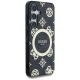 4. Etui Guess 4G Background Gold Electroplated Peony Pattern MagSafe do Samsung Galaxy S25 czarny