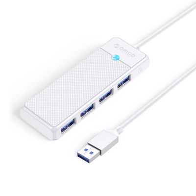 Hub USB Orico PAPW4A-U3 4-portowy 4x USB-A 3.0 1 m - biały