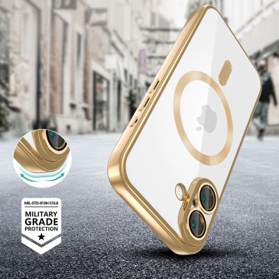 2. Etui Tech-Protect MagFlex MagSafe na iPhone 16 - złote