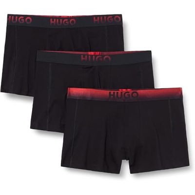 Bokserki męskie Hugo Triplet 3 Pak majtki bawełniane dopasowany krój bielizna (50549172-001)