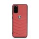 5. Etui Ferrari Heritage Quilted na Samsung Galaxy S20+ - czerwone