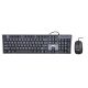 Zestaw klawiatura + mysz IBOX IKMS606 (USB 2.0; (US); kolor czarny; optyczna; 800 DPI)