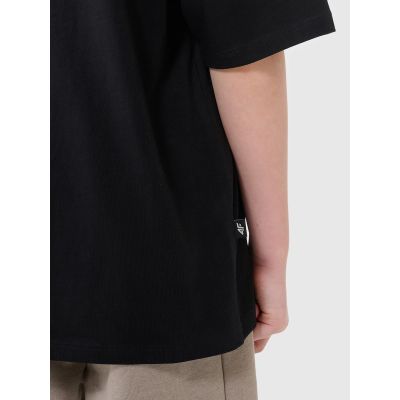 6. T-shirt oversize z napisem chłopięcy 4F 4FJWSS25TTSHM2184-20S