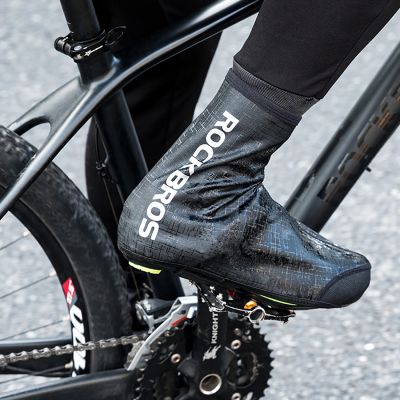 12. Ochraniacze na buty Rockbros LF1081 wiatroodporne wodoodporne 42-46 cm - czarne